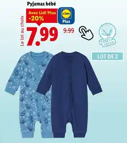 Lidl Pyjamas bébé offre