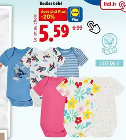 Lidl Bodies bébé offre