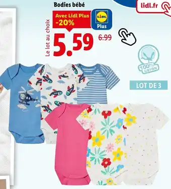 Lidl Bodies bébé offre