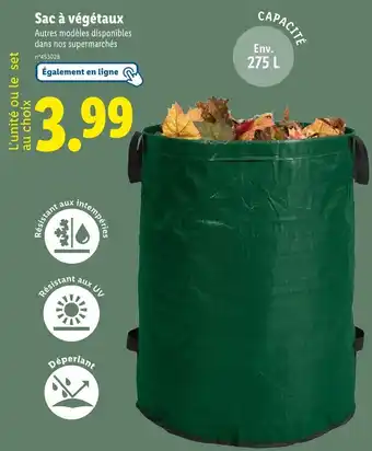 Lidl Sac à végétaux offre