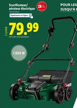 Lidl Scarificateur/ aérateur électrique offre