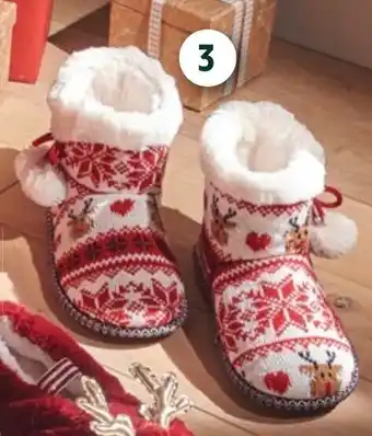 Intermarché Bottillons ou mules de noël adulte offre