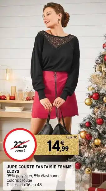 Jupe courte fantaisie femme eldys