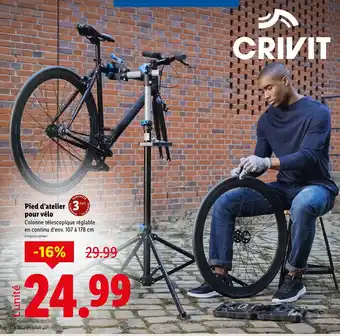 Lidl CRIVIT Pied d'atelier pour vélo offre