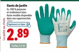 Lidl PARKSIDE Gants de jardin offre