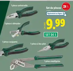 Lidl PARKSIDE Set de pinces offre