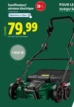 Lidl PARKSIDE Scarificateur/aérateur électrique offre