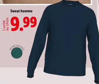 Lidl LIVERGY Sweat homme offre