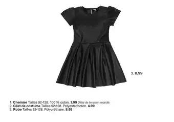 Zeeman Chemise, Gilet De Costume, Robe offre