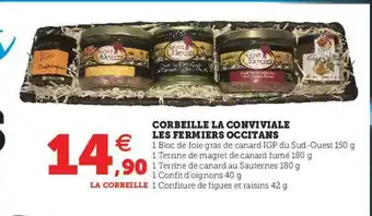 U Express Corbeille La Conviviale Les Fermiers Occitans offre