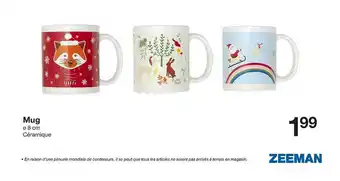 Zeeman Mug offre