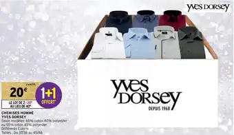 Intermarché Chemises homme yves dorsey offre