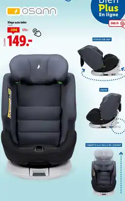 Lidl Siège auto bébé offre