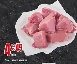 Carrefour Porc: sauté sans os offre