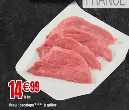 Carrefour Veau: escalope à griller offre