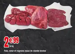 Carrefour Foie, cœur et rognons issus de viande bovine offre