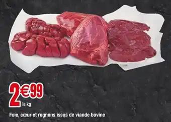 Carrefour Foie, cœur et rognons issus de viande bovine offre