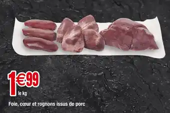 Carrefour Foie, cœur et rognons issus de porc offre