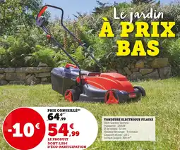 Super U Tondeuse electrique filaire offre