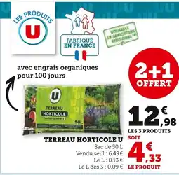 Super U U Terreau horticole offre