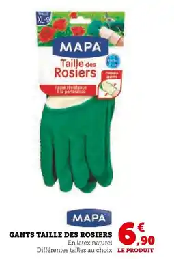 Super U MAPA Gants taille des rosiers offre