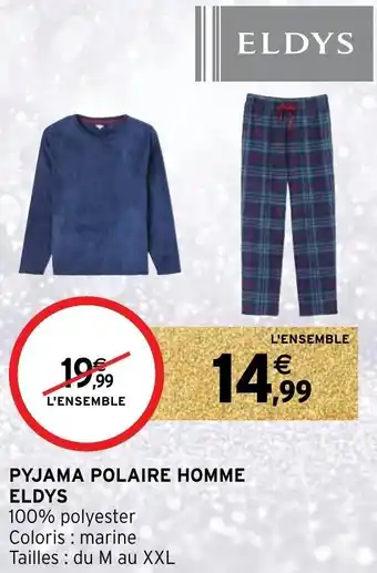 Intermarché Pyjama polaire homme eldys offre