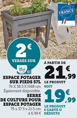 Super U Espace potager sur pieds offre