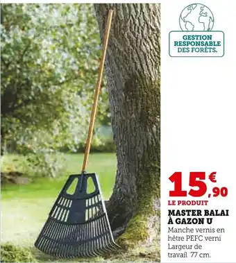 Super U U Master balai à gazon offre