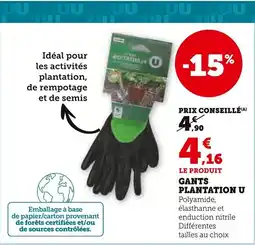 Super U U Gants plantation offre