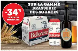 Super U BELLEROSE Sur la gamme brasserie des sources offre