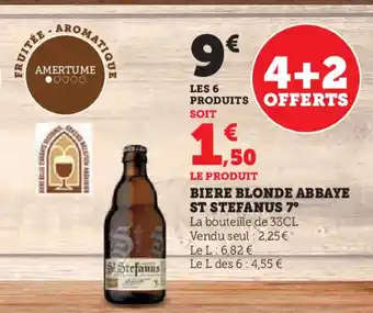 Super U Biere blonde abbaye st stefanus 7° offre