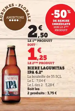 Super U IPA 6.2° Biere lagunitas offre