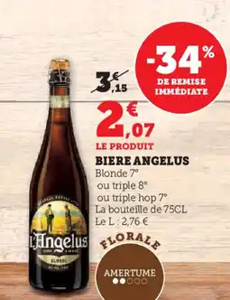 Super U Biere angelus offre