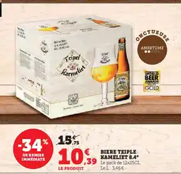 Super U TEIPLE KAMELIET Biere 8.4° offre