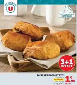 Super U U Pains au chocolat offre