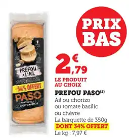 Super U PASO Prefou offre