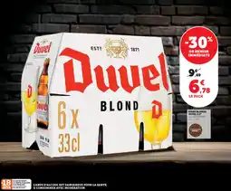 Super U DUVEL Biere blonde 8.5° offre