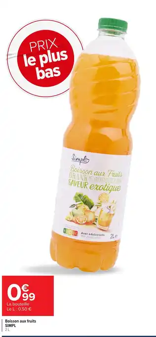 Carrefour Market SIMPL Boisson aux fruits offre