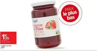 Carrefour Market SIMPL Confiture de fraise offre