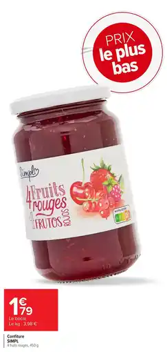 Carrefour Market SIMPL Confiture offre