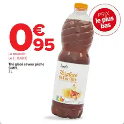 Carrefour Market SIMPL Thé glacé saveur pêche offre