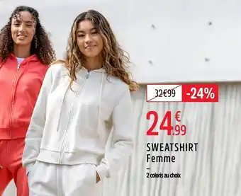 Intersport Sweatshirt femme offre