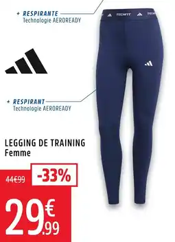 Intersport ADIDAS Legging de training femme offre