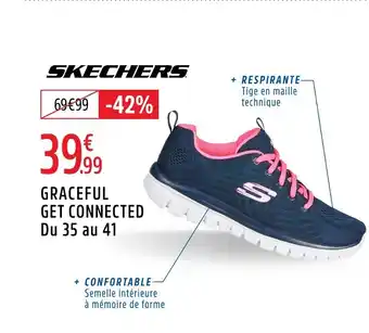 Intersport SKECHERS Graceful get connected du 35 au 41 offre