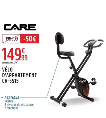 Intersport CARE Vélo d'appartement cv-5515 offre