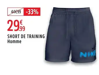 Intersport Short de training homme offre