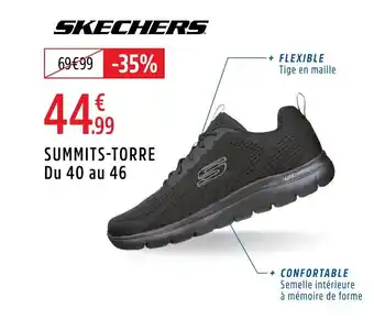 Intersport SKECHERS Summits-torre du 40 au 46 offre