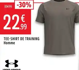 Intersport UNDER ARMOUR. Tee-shirt de training homme offre