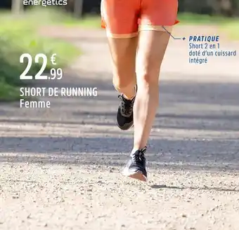 Intersport Short de running femme offre