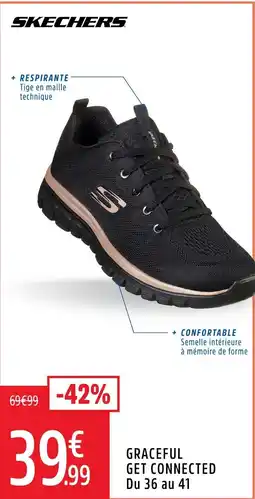 Intersport SKECHERS Graceful get connected du 36 au 41 offre